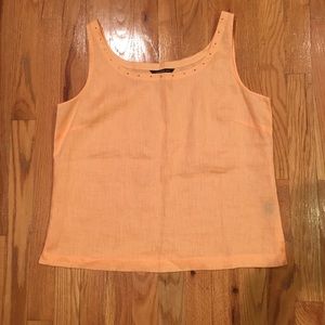 Trousers Etc. Sleeveless Linen Top
